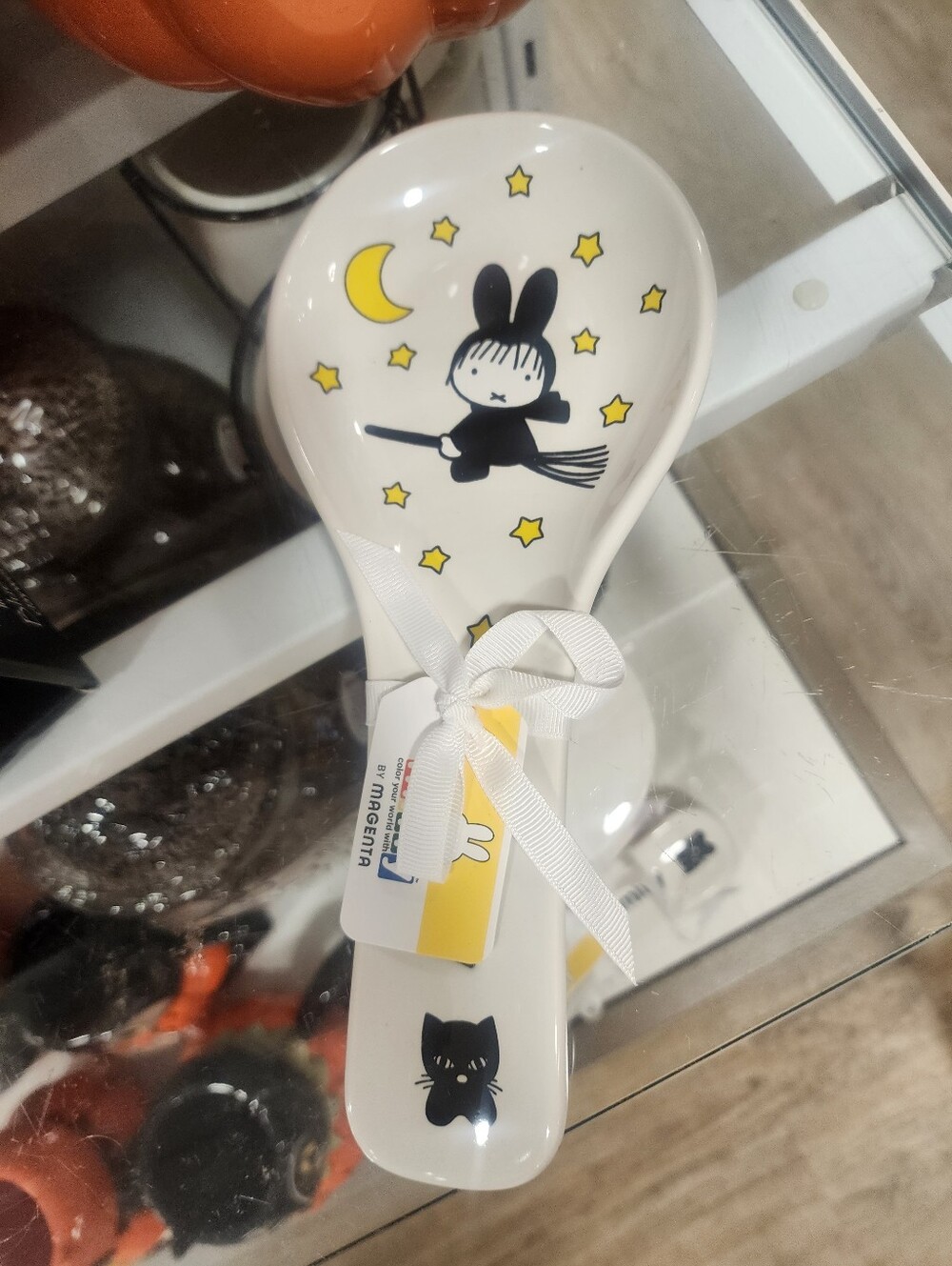 Miffy By Magenta Ceramic Spoon Rest with Bunny & Cat Illustration